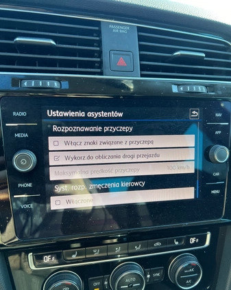 Volkswagen Golf cena 56900 przebieg: 199900, rok produkcji 2019 z Wieliczka małe 301